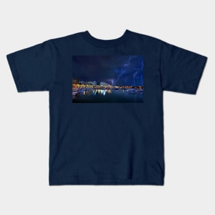 Storm at the old port of Heraklion Kids T-Shirt